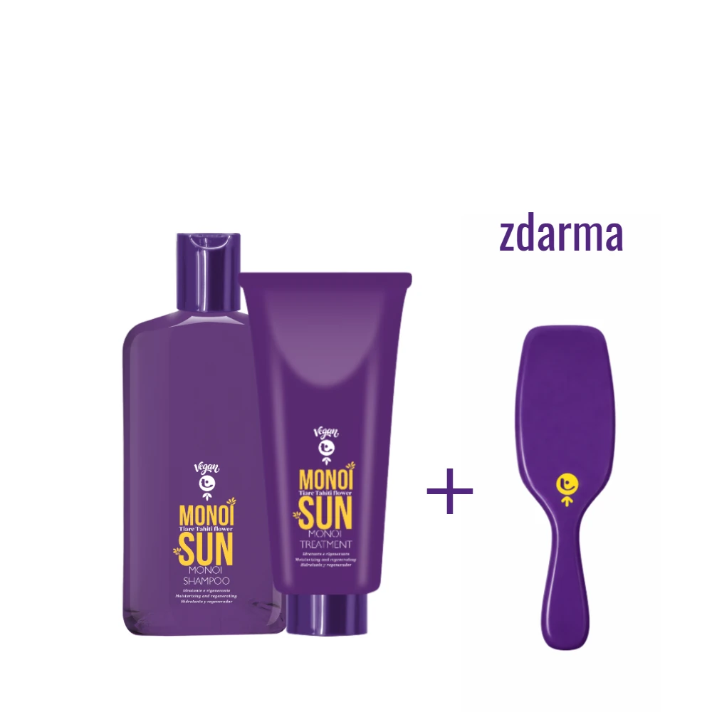 Tecna Monoi Sun Care set šampón maska a kefa zdarma