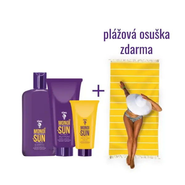Akciový set Tecna Monoi Sun Care s ochranným krémom a plážovou osuškou zdarma